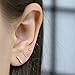 Automic Gold 14k Yellow Gold Line Earrings, 10mm