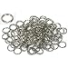 100 Nickel Plated Split Ring Chain Parts Findings 6mm