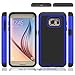 Galaxy S7, Berry Accessory(TM) [Drop Protection] Protective Case [Shock Proof] [Dual Lawyer] Hybrid Defender Armor Case Cover For Samsung Galaxy S7 With Free Berry logo stand holder(Blue)