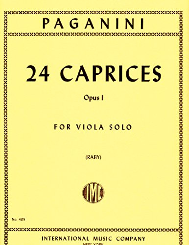 Paganini: 24 Caprices, Op.1 - Viola