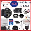 Canon EOS Rebel T3i Digital SLR Camera with 18-135mm Lens + SSE Best Value Lens Accessory Package