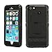 oneCase Aluminum Alloy Metal Military Heavy Duty Protection Case with Charging Cable for Apple iPhone 6 Plus 5.5 inch Screen - Black