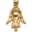 14K Yellow Gold Angel Pin