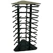 3 Sided Black Rotating Revolving Earrings Countertop Display Holds 108 2" Cards