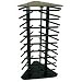 3 Sided Black Rotating Revolving Earrings Countertop Display Holds 108 2" Cards