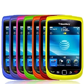 7-in-1 Colorful Rubberized Snap-On Hard Skin Case Cover Accessories for Blackberry Torch 9800 by ElectroMaster