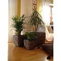 Wasserhyazinthe Blumenk�bel �bert�pfe Pflanzenk�bel Pflanzgef��e "Madras" 3er Set RWB 50/40/30cm