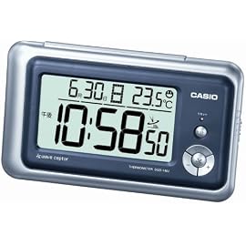 CASIO wave ceptor 温度計つき電波デジタル目覚し時計 DQD-140J-8JF