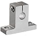 Linear Motion 8 mm Shaft Support Block, Aluminum, Metric