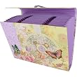 Lavender Butterfly Florals Expandable Accordeon File folder