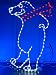 LED rope lights; Ice Skating Polar bear LED rope light motif; Christmas LED lights