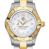 University of Alabama TAG Heuer Watch - Women's Two-Tone Aquaracer with Diamond Dial at M.LaHart
