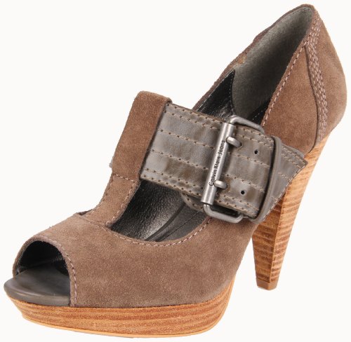 CK Jeans Women's Pauline Platform Pump,Taupe,38.5 EU/7.5 B US