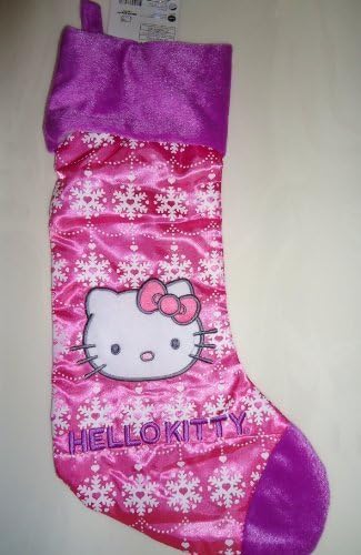 Hello Kitty Holiday Stocking Pink Snowflake 16 Inch (pink) by Prima Collections