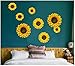 1 PCS Removable 3D Sunflower Wall Sticker Home Decor Room Decals Stickers 20CM /25CM/30CM/40CM (20cm)