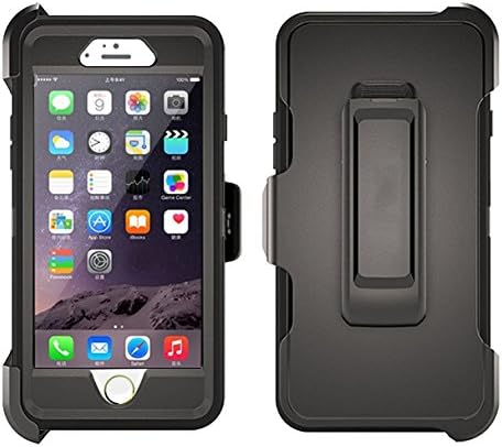 iPhone 6s Case,iPhone 6 Case Heavy Duty 4 Layer Drop Protection Scratch Protection Shockproof Hybrid Hard Shell with Bumper for iPhone 6s 4.7 inch (Black)