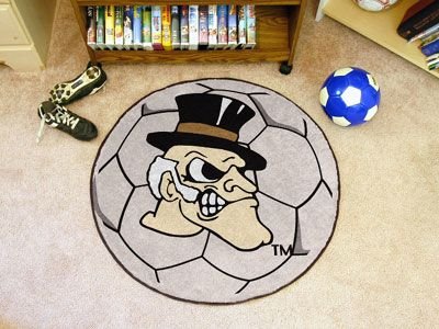 Buy Wake Forest Demon Deacons NCAA Soccer Ball Round Floor Mat (29) by Fan Mats