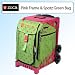 Zuca Sport Bundle With Hot Pink Frame & Spotz Bright Green W/ Hot Pink Spots Insert Bag