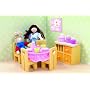 Le Toy Van Dolls House Wooden Accessory set - Lemon Sorbet Dining Room