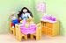 Le Toy Van Dolls House Wooden Accessory set - Lemon Sorbet Dining Room