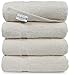 SALBAKOS - Premium 4 Piece Bath Towel Set, Made with 100% Turkish Cotton, Quick Drying, Highly Absorbent & Comfy Towels for Spa & Hotel | 27