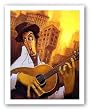 El Guitarrista by Justin Bua 24"x36" Art Print Poster