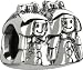 Authentic CHAMILIA Sterling Silver Chamilia GE-3 SISTERS Bead fits Pandora Bracelet Gift Boxed!