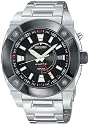 Seiko Men's Kinectic GMT Silver-Tone Watch #SUN005