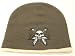 Skull Guitars Embroidered Beanie Brown Embroidered Skull Beanie