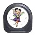 Travel Alarm Clock of Vintage Art Deco Betty Boop in Purple Dress Dancing