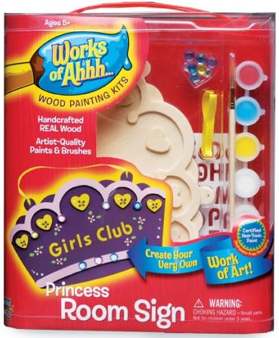 Works of Ahhh... Princess Room Sign Wood Painting Kit
