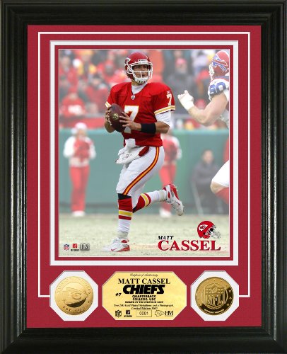 Highland Mint NFL Kansas City Chiefs Matt Cassel 24KT Gold Coin Photomint