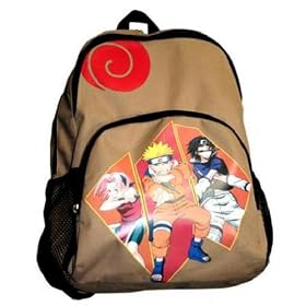 Naruto - Backpacks - Tan and Black with Naruto Group by Naruto