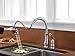 Delta Leland Chrome Kitchen Faucet with Pull Down Sprayer, Traditional Single Hole Kitchen Sink Faucet, Single Handle, Chrome 978-DST