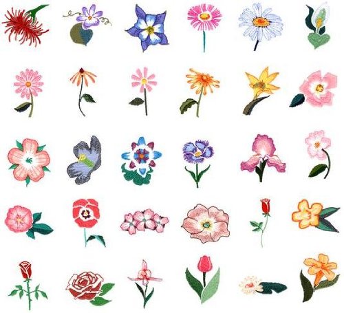 Viking 1+/Rose/Iris Husqvarna Embroidery FLORAL 12