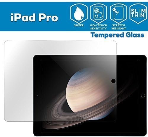iPad Pro Screen Protector GLAZZ 0.33mm iPad Pro Tempered Glass Screen Protector for iPad Pro (Tempered Glass, Shatterproof, 2.5d Rounded Edges and Oleophobic Coating) (For 12.9-inch iPad Pro Only)