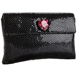Whiting & Davis Crystal Flap Clutch
