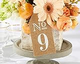 Kate Aspen Burlap Table Numbers: 7 to 12