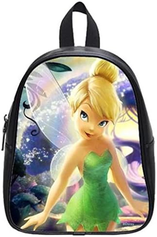 WalkingCharm Tinker Bell Custom Casual Backpack School Bag Black(Large)