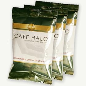 Cafe Halo Breakfast Blend Decaf Ground Coffee, 2-Ounce Bags (Pack of 24)