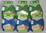 Bumgenius Elemental Organic Boys 6 Pack of Cloth Diapers All in One for Boys