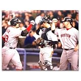 Jason Varitek Boston Red Sox - Celebration At Home Plate - Autographed 16x20