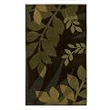 Home Silhoutte Vine Rug - Lt Dk Brown (20x32")