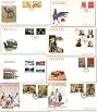 China First Day Cover Stamps - 8 covers 7 complete sets 1992, 1993 First Day Covers. All dealer stock. Scott 2453-6, 2433-4, 2431-2, 2442-3, 2467-0, 2438-1, 2436-7.