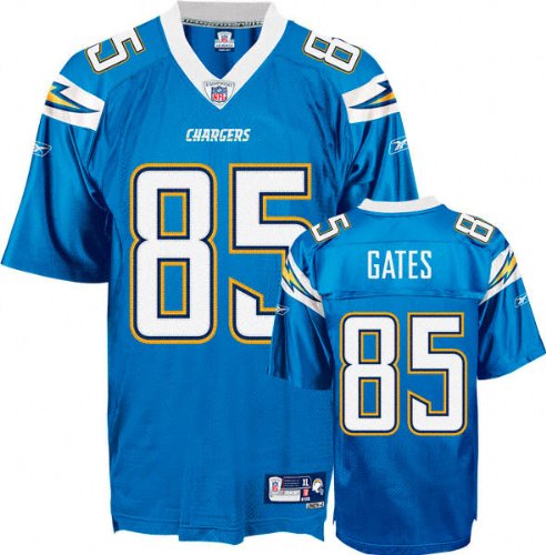 Antonio Gates EQT Jersey - San Diego Chargers Jerseys (Light Blue) 2XL