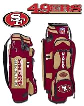 San Francisco 49ers Wilson NFL Impact Golf Cart Bag NFL Football - Fan Shop Golfing Merchandise