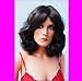 NEU Perücke wig Thermofiber ca.40cm schwarzbraun