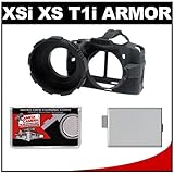 MADE Rubberized Camera Armor (Black) for Canon Rebel XS, XSi & T1i Digital  ....