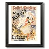 French Miroir Vintage Poster Ad Home Decor Wall Picture Black Framed Art Print