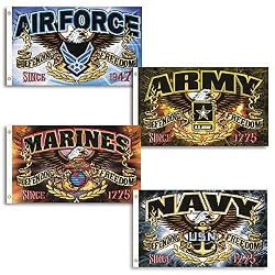 United States America Military Flag USA Army Decor